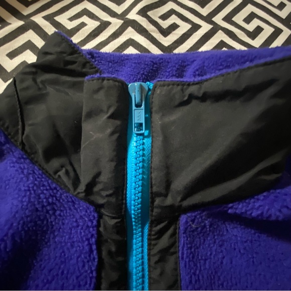 Vintage Patagonia purple retro Synchilla fleece exposed blue zipper - Picture 5 of 15